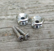 Set of 2 Original 1960s CRUCIANELLI Elite VOX Guitar STRAP BUTTONS Made in ITALY