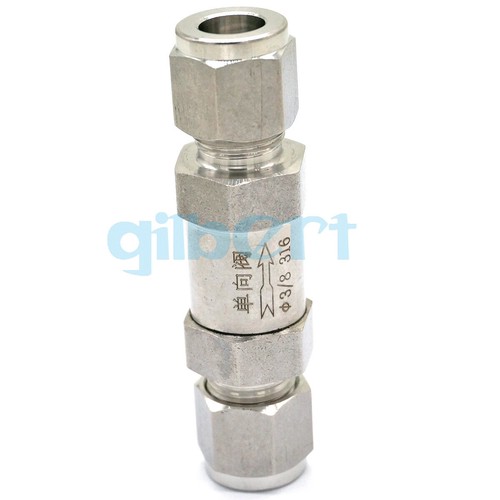 Fit Rohr OD 3-16mm 1/8"-1/2" 316 Edelstahl Einweg Rückschlagventil Rückschlagventil - Bild 16 von 26