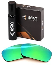 Polarized IKON Iridium Replacement Lenses For Oakley Double Edge Emerald Mirror