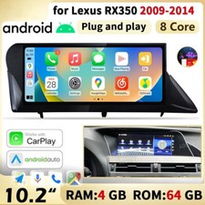 10.2" Android Navigation Car GPS Stereo Radio Carplay For Lexus Rx Rx350 Rx450h