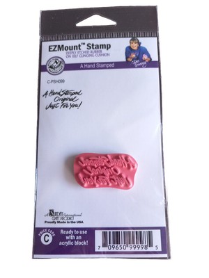 EZmount A handgestempelt selbstklebend Gummistempel Set C-Psh099 