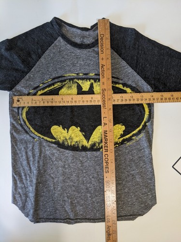 Lauren Moshi Kids Batman Raglan Sleeve T-Shirt Size 10 New With Tags - Picture 2 of 3