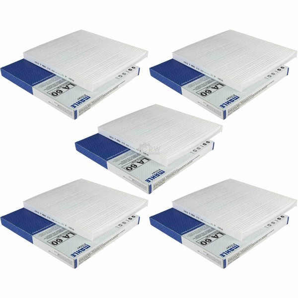 5X Mahle / Knecht Innenraumfilter Innenraumluft Pollenfilter LA 60-image
