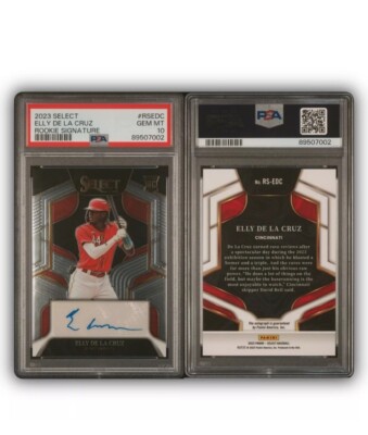 2023 Elly De La Cruz Panini Select Rookie Signature PSA Gem