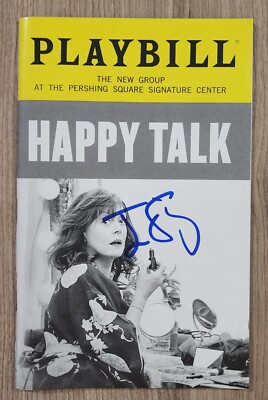 Jesse Eisenberg Signed Happy Talk Playbill Actor Theater Legend RAD