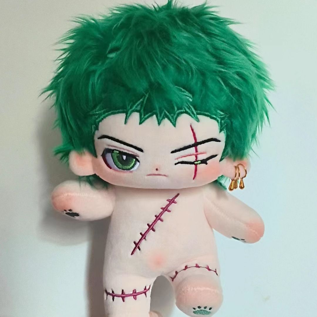 One Piece Zoro 20cm Cute Plush Doll Stuffed Dress Up Anime