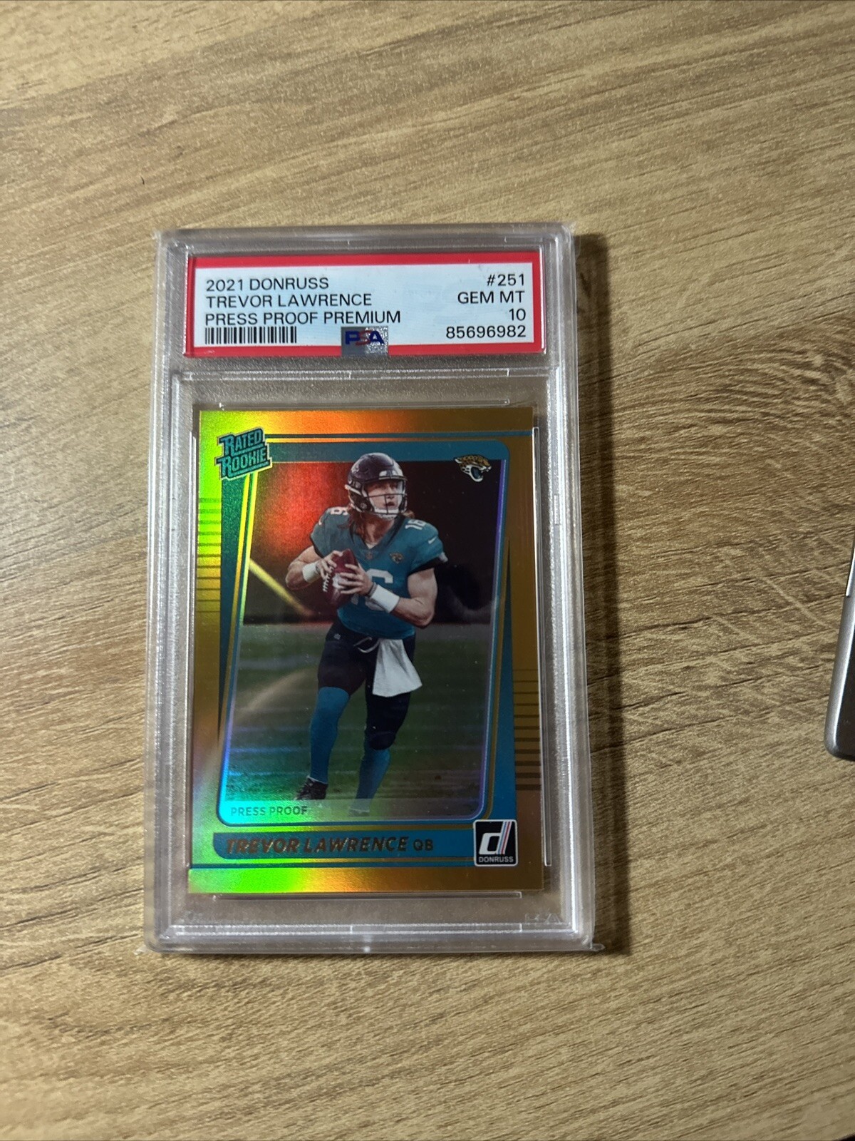 2021 Donruss Trevor Lawrence Press Proof Premium RC #251 PSA 10