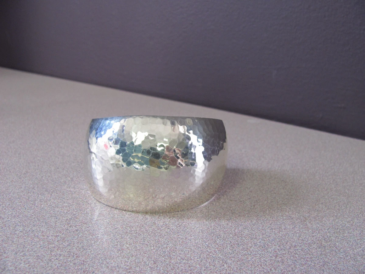 Gorgeous Womens Sterling Silver Cuff Bracelet 1 12 WID, Hnd-Hammered, 925  NEW | eBay
