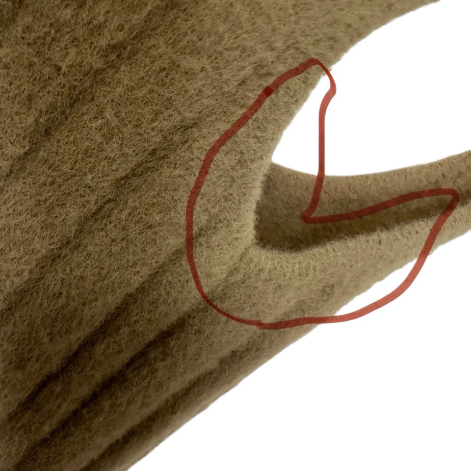 Vestido sin mangas Aritzia Wilfred Free para mujer tejido silencioso talla pequeña marrón suave acanalado midi Foto 4 de 4