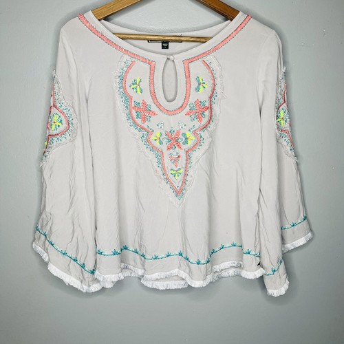 love stitch embroidered top