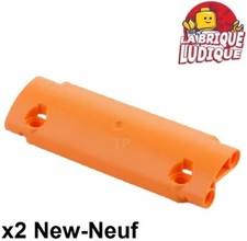 Lego technic 2x Panel Curved panneau 11x3 2 holes orange 62531 NEUF