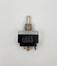 Carling 15A Reverse Polarity Toggle Switch ON/OFF/MOMENTARY. NOS