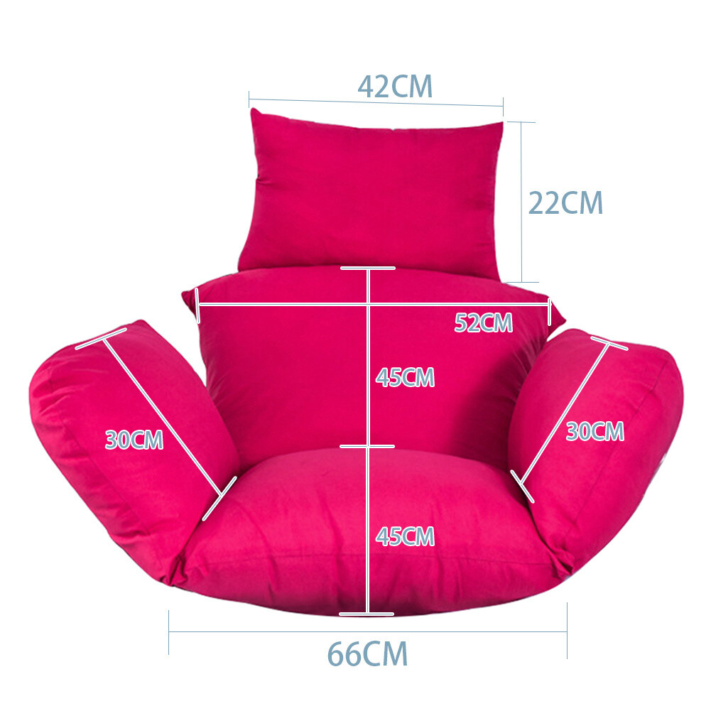 Rattan Egg Chair Seat Pad Pillow Hanging Swing Chair Cushion Mat Garden