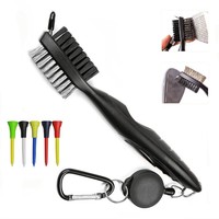Golf Club Groove Cleaning Brush - Spike Head Cleaner & Nylon And Iron Wire Du... on sale Golf Club Groove Cleaning Brush - Spike Head Cleaner & Nylon And Iron Wire Du... on sale