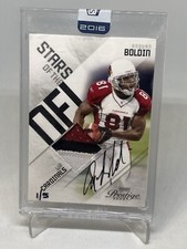 2009 Playoff  Stars NFL Materials Anquan Boldin SP/5 JSY 3CLR AUTOGRAPH AUTO