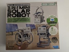 GREEN SCIENCE ECO-ENGINEERING 3 IN 1 MINI SOLAR ROBOT, NEW IN SEALED BOX