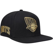 Mitchell & Ness x Lids NBA New Jersey Nets HWC Metallic Gold Snapback Hat, New