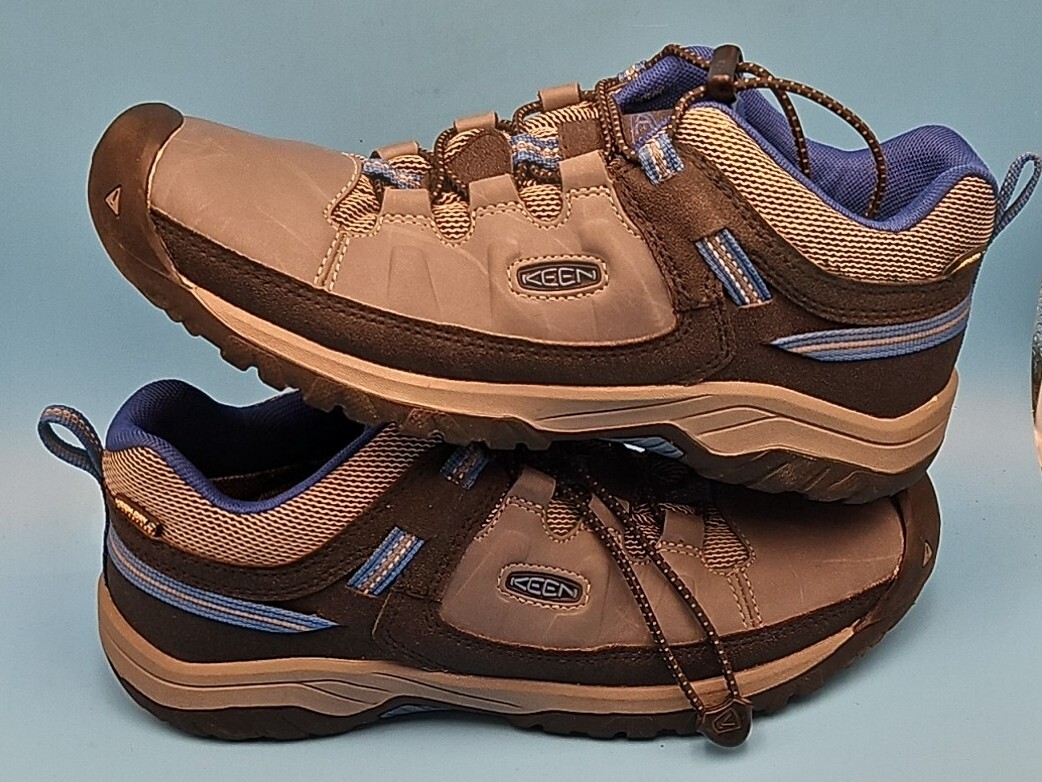 Scarpe da trekking Targhee Keen Youth taglia 7 grigie blu 1020192 impermeabili acutamente asciutte