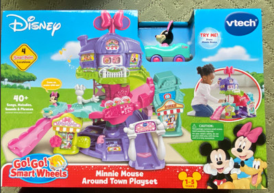 VTech Go! Go! Smart Wheels Minnie Mouse Around Town Playset | eBay