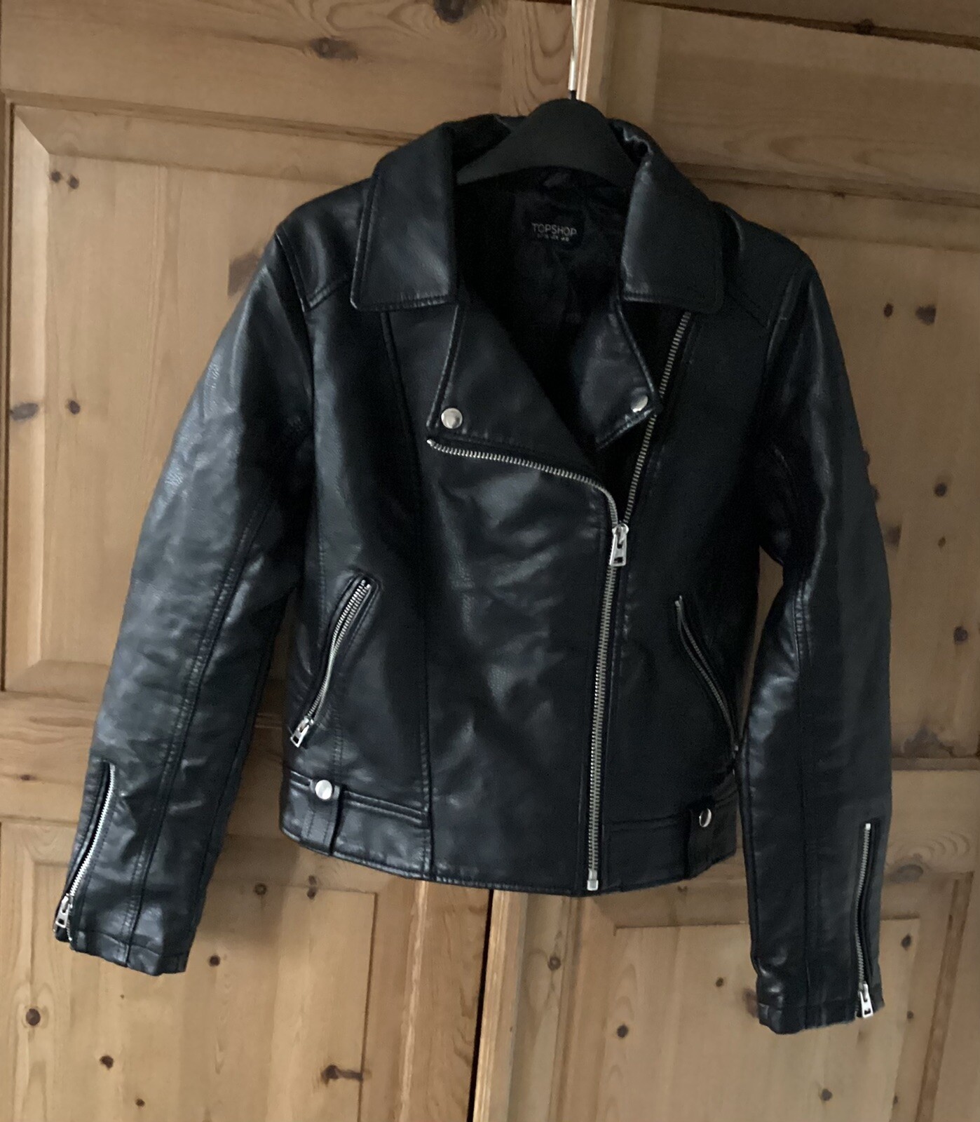 TOPSHOP Ladies Faux Leather Jacket 