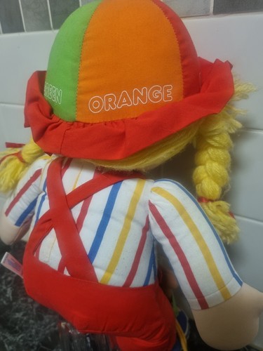 Muñeco de peluche Amtoy juguete Teach Me juguete de aprendizaje American Greeing 18" vintage 1984 - Imagen 16 de 20
