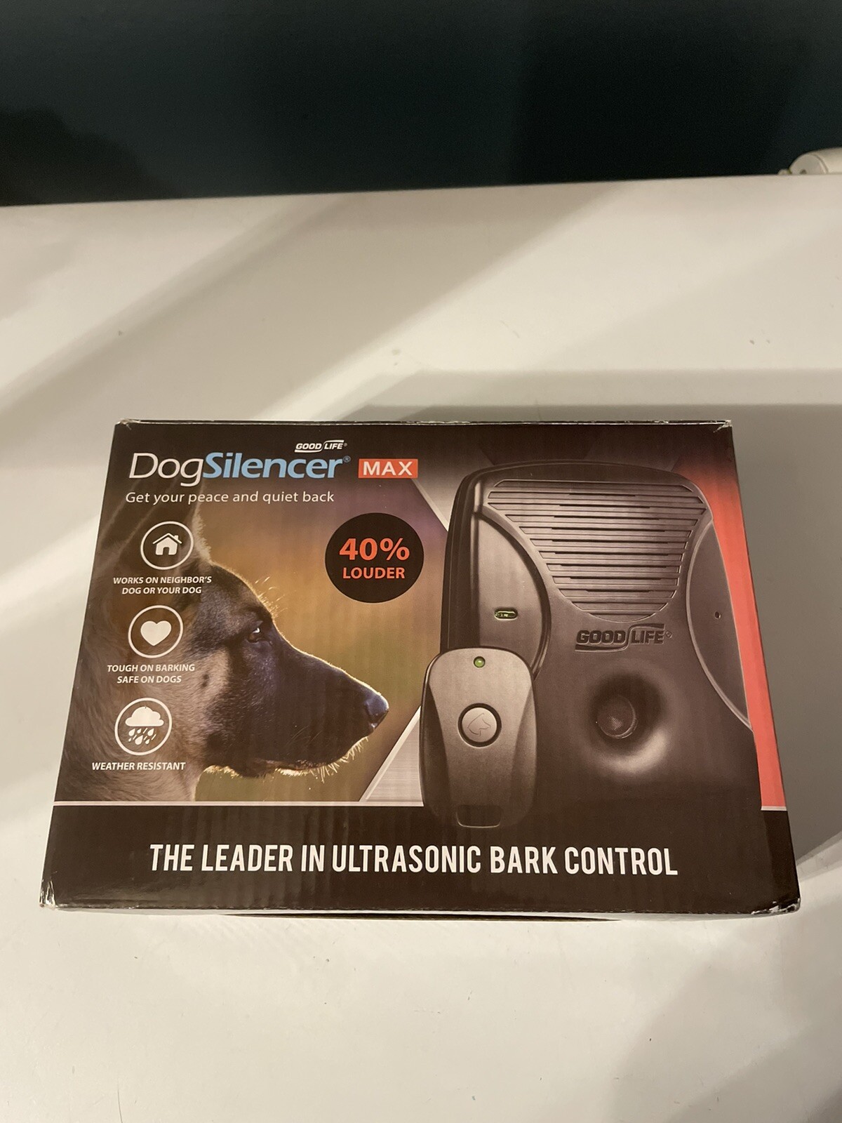 Good Life Dog Silencer MAX Ultrasonic Bark Training Control 300ft