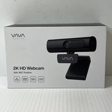 VAVA Webcam Model VA-VD020, 2K HD, 4X Zoom, Auto Focus, Tripod,New