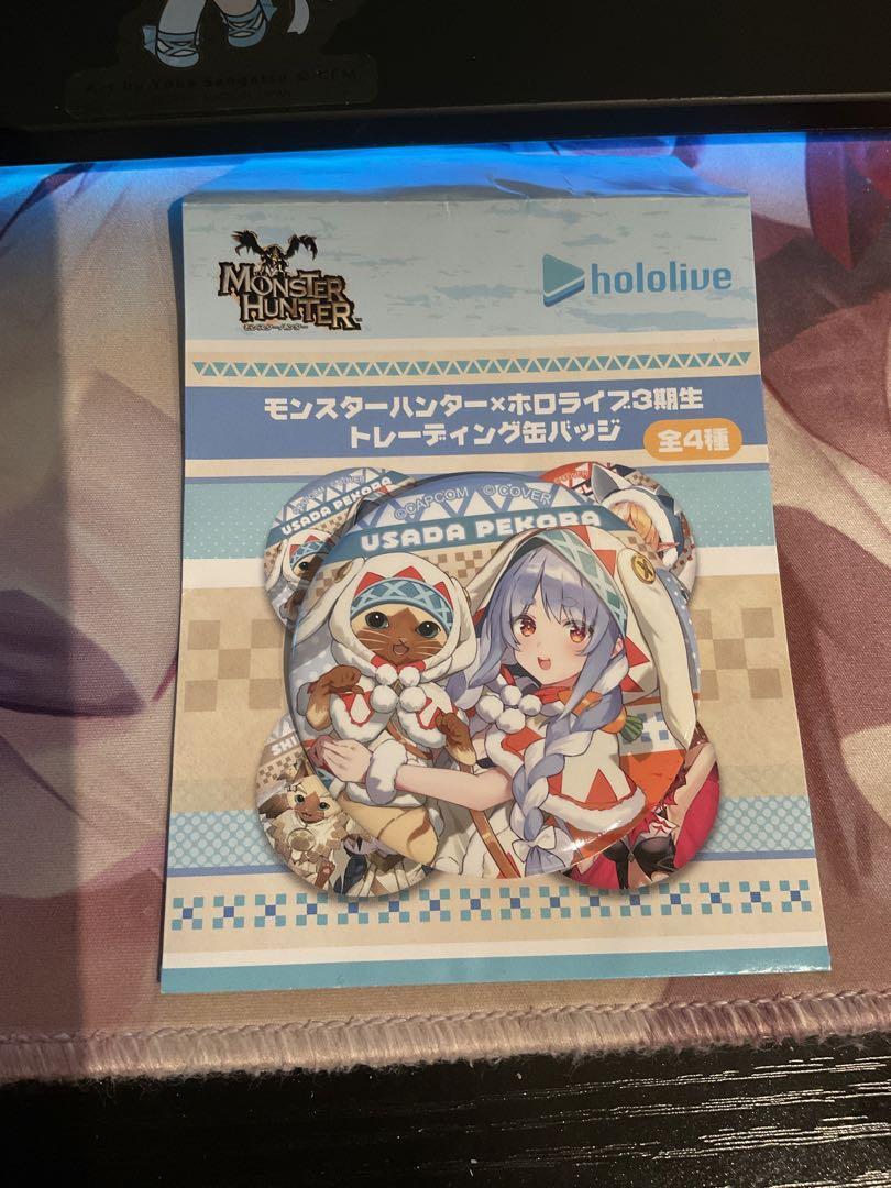 Limited Monster Hunter X Hololive Pekora Usada 1 Piece Can Badge