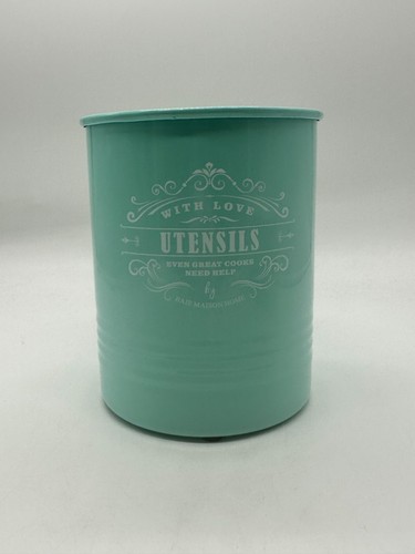 BAIE MASON LARGE COUNTERTOP UTENSIL HOLDER TEAL BRAND NEW