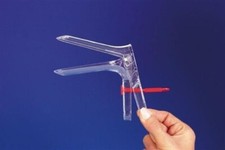 Gyn, Vaginal Spekulum Cusco, Plastik klar, steril Gr. M