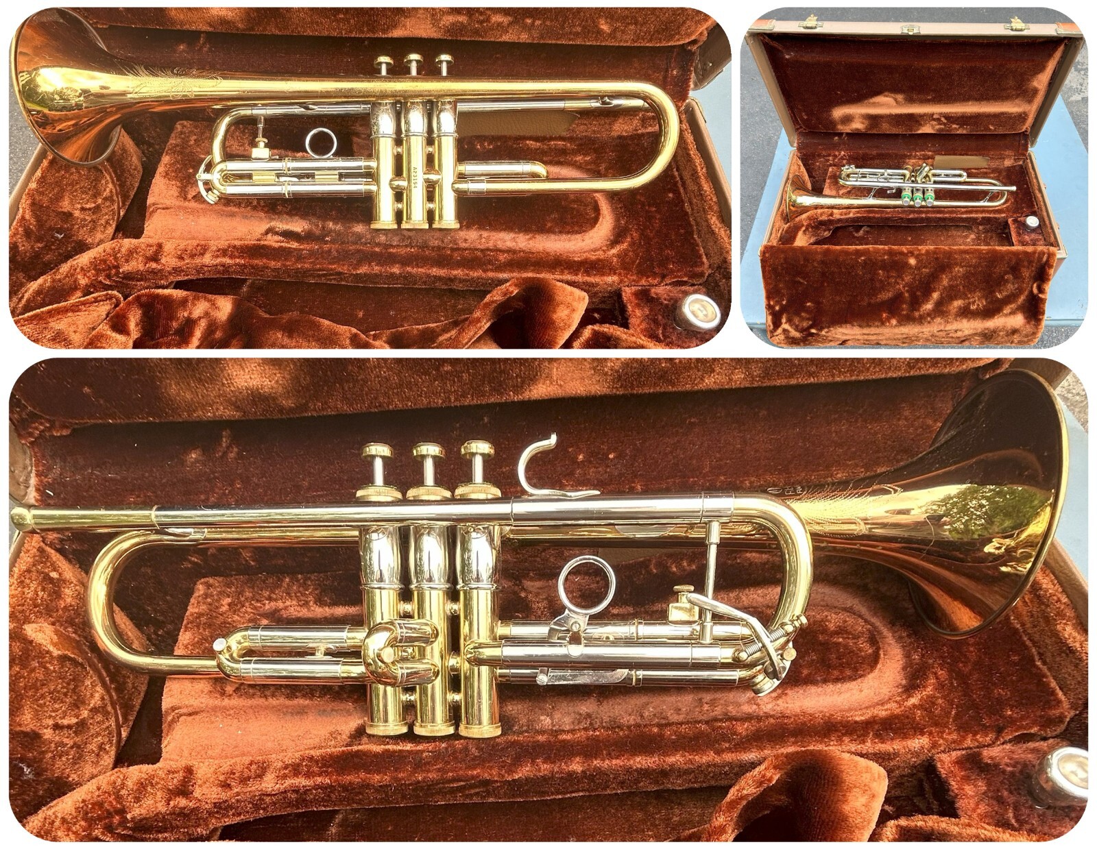 Olds Recording Trumpet Fullerton Calif. 1978 in Original Case Fine