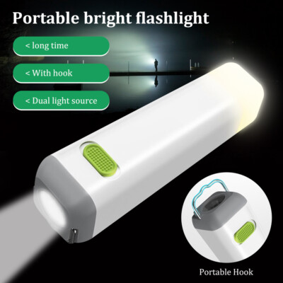 2 In 1 Portable Mini Highlight LED Flashlight USB Charging Waterproof Power Bank