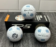 (3) Taylormade TP5 Pix North Carolina Tarheels NCAA New LogoGolf Balls