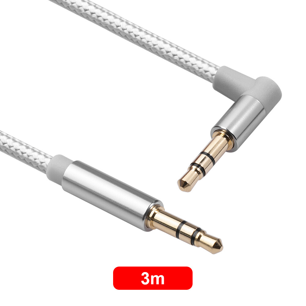 AV01S 3.5mm Aux Jack Male to Male Audio Cable for Car Headphones (3
