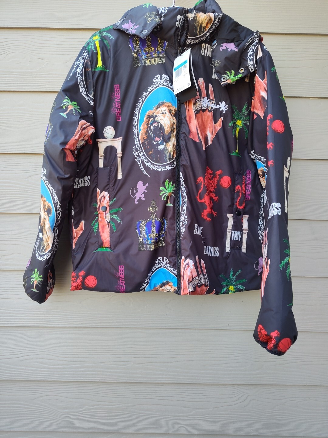 Nike Men's LeBron Therma-FIT Down Basketball Jacket, FB6974-010, Size L image 5