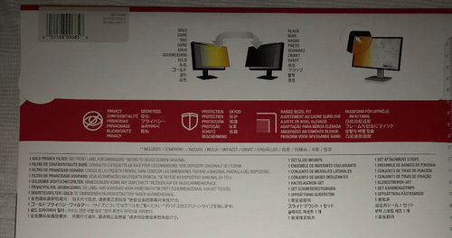 3M Gold Frameless Privacy Filter GF215W9B for 21.5" Monitors New - buy bulk! - 第 4/6 張圖片