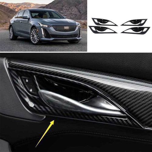 For Cadillac CT5 2020-24 Carbon Fiber Inner Door Handle Bowl Molding ...