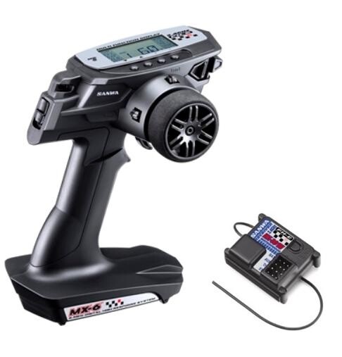 Sanwa MX-6 FH-E 3-Channel 2.4GHz Radio w/RX-391W Waterproof