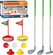 Kids Golf Club Set for 3 4 5 Years Old, Adjustable Toddler Golf Clubs, Outdoor 