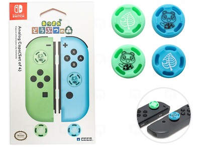 HORI Animal Crossing Tom Nook Leaf Switch Cap Grips for