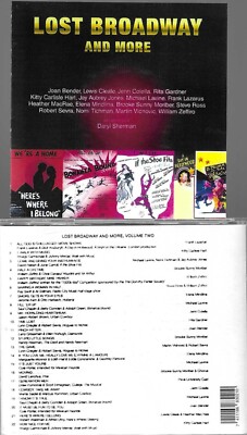 LOST BROADWAY VOL. 2-JENN COLETTA/KITTY CARLISLE HART + 20 NEW SEALED