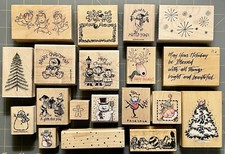 MORE CHRISTMAS SNOWMAN  WINTER RUBBER STAMPS RARE FUN HOLIDAY DESIGNS YOU PICK 