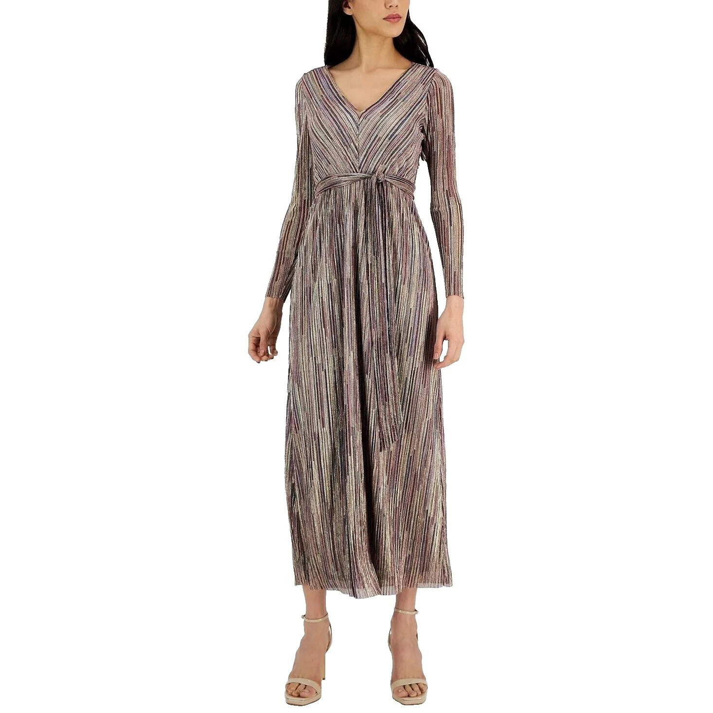 Vestidos maxi casuais femininos Anne Klein