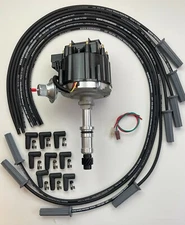 BUICK 400 430 455 BIG BLOCK BLACK HEI DISTRIBUTOR + 8.5mm UNIVERSAL Plug Wires