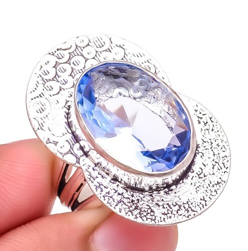 Blue Larimar Gemstone 925 Sterling Silver Christmas Gift Jewelry