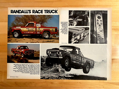 1977 Print Article Jeep 4x4 RANDALL'S RACE TRUCK Honcho
