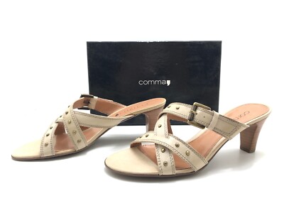 Comma women's sandals size 40 strappy sandals outdoor sandals comfort shoes beige
