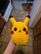 CROCHET PIKACHU POKEMON HANDMADE PLUSH SOFT AND CUDDLY PIKA