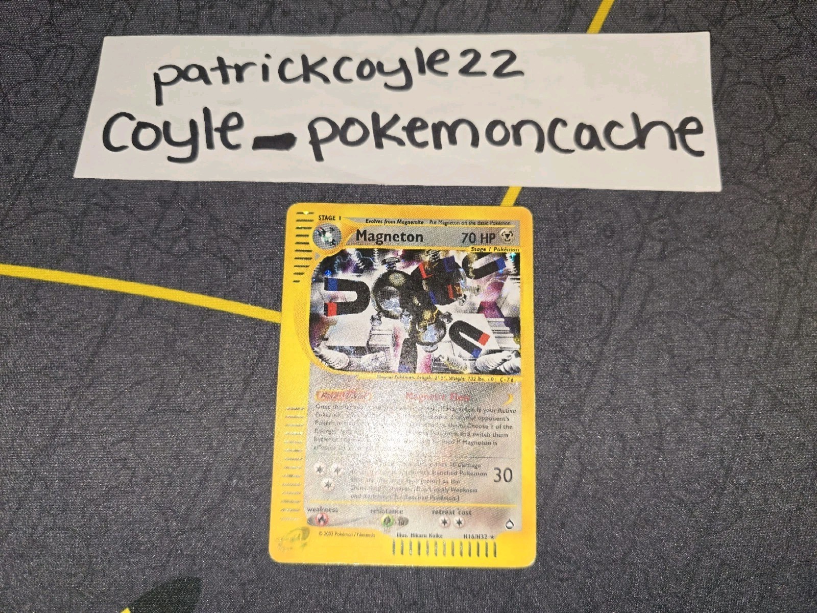 Magneton Holo Rare Aquapolis H16/H32 Heavily Played