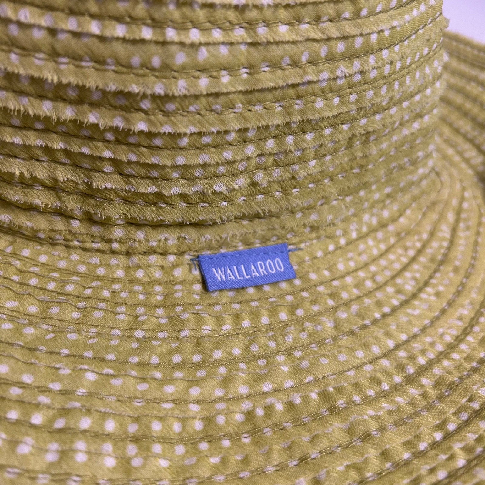 wallaroo packable adjustable green layered polkad… - image 2